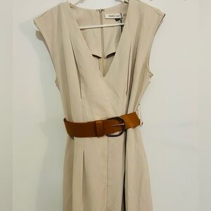 Mustard Seed Cream Jumpsuit with Stylish Belt